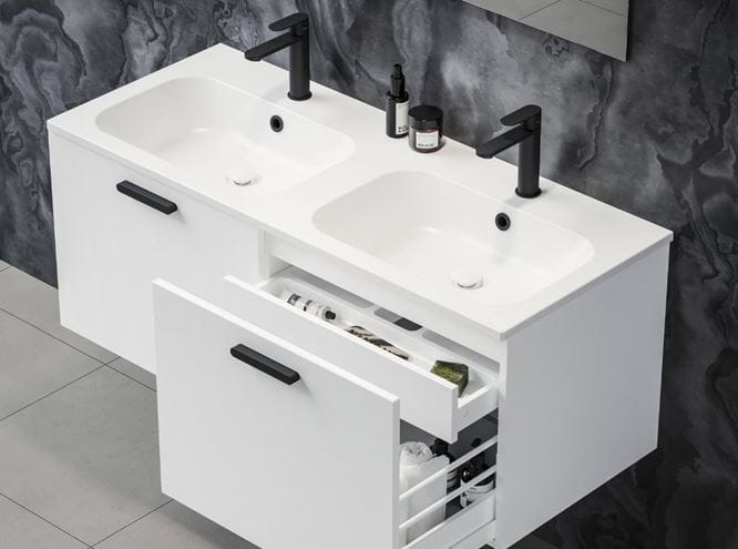 RAVAK CHROME SLIM dvojumyvadlo 120 cm, se 2 otvory pro baterie a přepadem XJG01112001 Obrázek - fotka