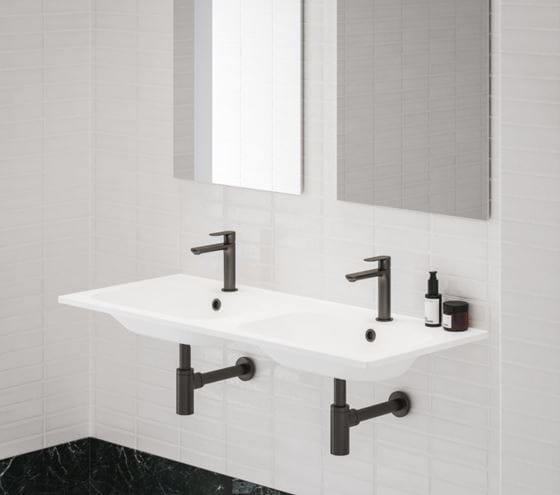 RAVAK CHROME SLIM dvojumyvadlo 120 cm, se 2 otvory pro baterie a přepadem XJG01112001 Obrázek - fotka