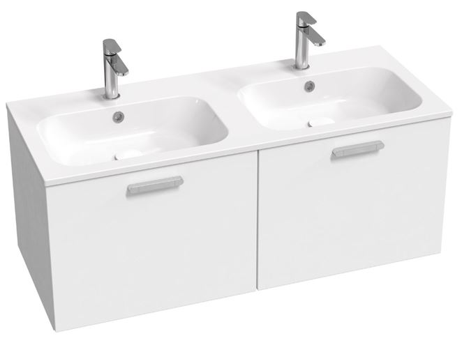 RAVAK CHROME SLIM dvojumyvadlo 120 cm, se 2 otvory pro baterie a přepadem XJG01112001 Obrázek - fotka