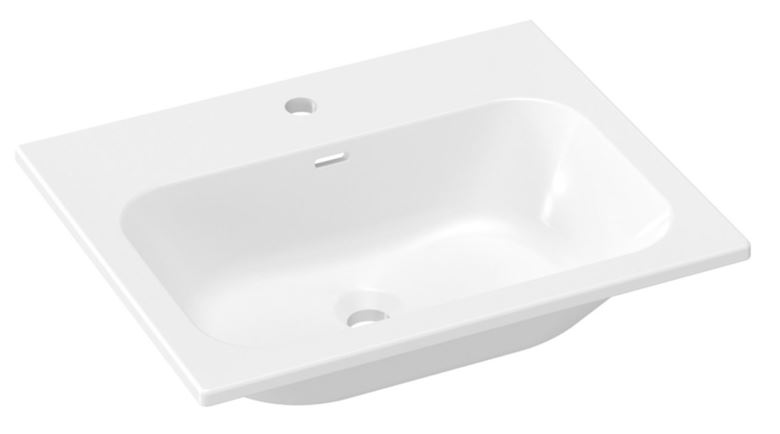 RAVAK CHROME SLIM umyvadlo 60,5 cm, s otvorem pro baterii a přepadem XJX01160008 Obrázek - Hlavní obrázek