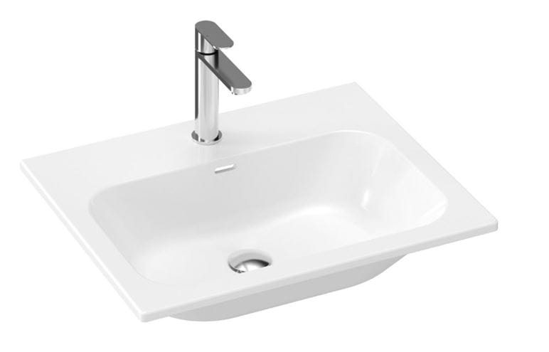RAVAK CHROME SLIM umyvadlo 60,5 cm, s otvorem pro baterii a přepadem XJX01160008 Obrázek - fotka