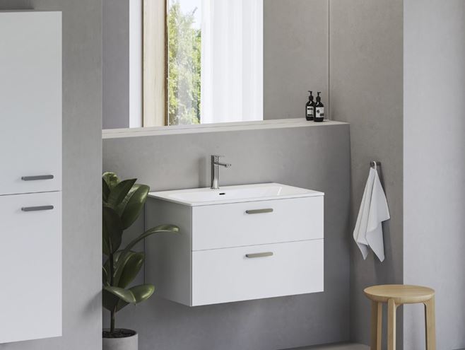 RAVAK CHROME SLIM umyvadlo 80,5 cm, s otvorem pro baterii a přepadem XJX01180002 Obrázek - fotka