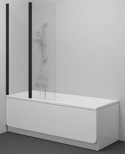 RAVAK CVS2 100 L vanová zástěna 100x150 cm, levá, lítací, černá/sklo transparent 7QLA0300Z1 Obrázek - Hlavní obrázek