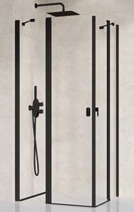 RAVAK CHROME CRV2 110 sprchové dveře 110x195 cm, lítací, černá/sklo transparent