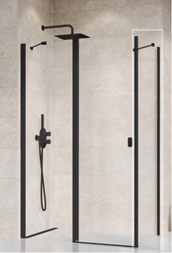 RAVAK CHROME CPS 90 boční stěna 90x195 cm, černá/čiré sklo