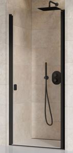 RAVAK CHROME CSD1 90 sprchové dveře 90x195 cm, lítací, černá/sklo transparent