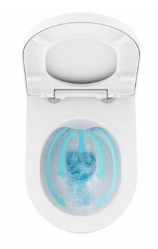 RAVAK UNI CHROME závěsné WC, se SoftClose sedátkem, RimOff splachování X03081 Obrázek - fotka
