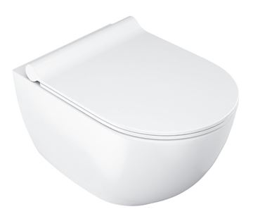RAVAK UNI CHROME závěsné WC, se SoftClose sedátkem, RimOff splachování