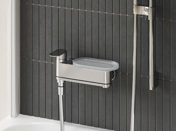 RAVAK CHROME II police pro sprchovou nástěnnou baterii, matná bílá X07P1237 Obrázek - fotka