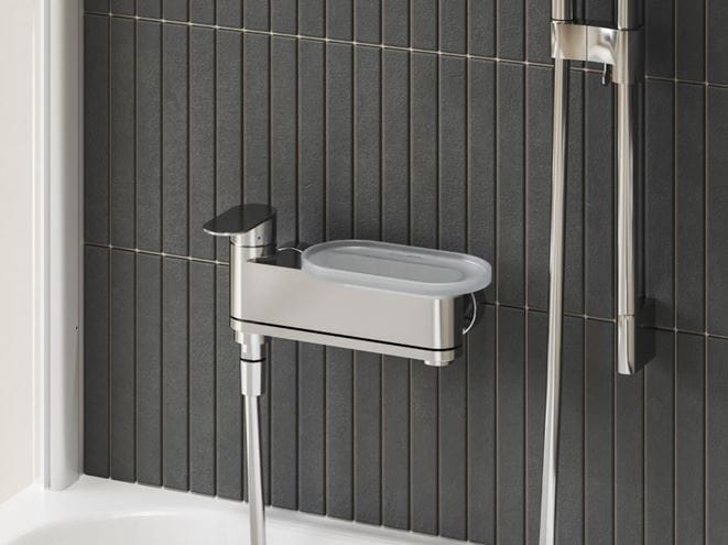 RAVAK CHROME II police pro sprchovou nástěnnou baterii, matná bílá X07P1237 Obrázek - fotka