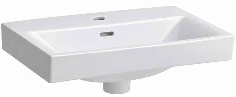 LAUFEN PRO N umývátko 40 cm, s otvorem pro baterii a přepadem H8109500001041 Obrázek - Hlavní obrázek