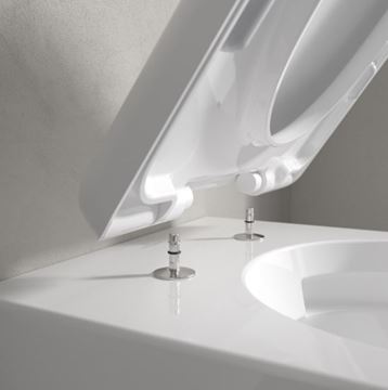 VILLEROY & BOCH SKYLA závěsné WC, se SoftClosing sedátkem, TwistFlush splachování, CeramicPlus, alpská bílá 4682CLR1 Obrázek - fotka