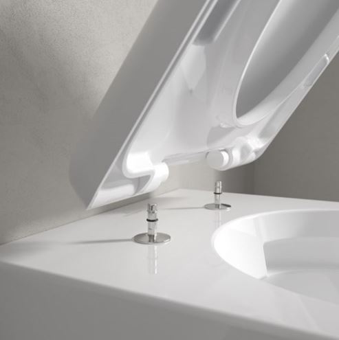 VILLEROY & BOCH SKYLA závěsné WC, se SoftClosing sedátkem, TwistFlush splachování, CeramicPlus, alpská bílá 4682CLR1 Obrázek - fotka