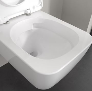VILLEROY & BOCH SKYLA závěsné WC, se SoftClosing sedátkem, TwistFlush splachování, CeramicPlus, alpská bílá 4682CLR1 Obrázek - fotka
