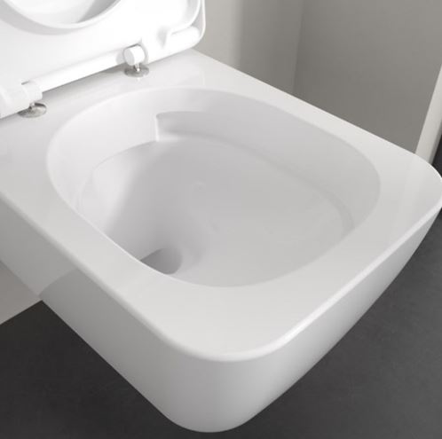 VILLEROY & BOCH SKYLA závěsné WC, se SoftClosing sedátkem, TwistFlush splachování, CeramicPlus, alpská bílá 4682CLR1 Obrázek - fotka