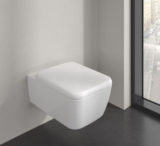 VILLEROY & BOCH SKYLA závěsné WC, se SoftClosing sedátkem, TwistFlush splachování, CeramicPlus, alpská bílá 4682CLR1 Obrázek - fotka