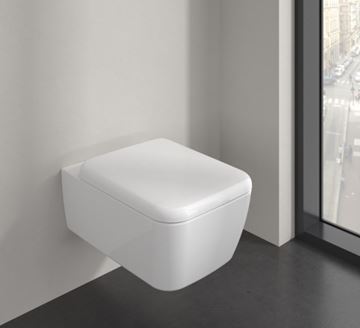 VILLEROY & BOCH SKYLA závěsné WC, se SoftClosing sedátkem, TwistFlush splachování, CeramicPlus, alpská bílá 4682CLR1 Obrázek - fotka