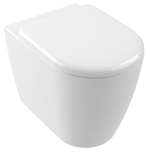 VILLEROY & BOCH SKYLA stacionární WC, TwistFlush splachování, spodní odpad, CeramicPlus, alpská bílá 5C43C0R1 Obrázek - fotka