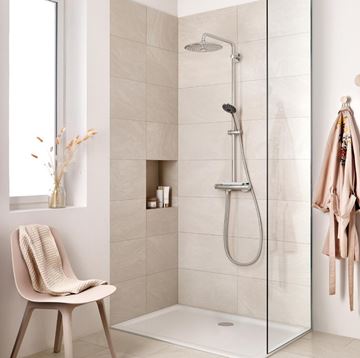 GROHE VITALIO JOY SYSTEM 260 sprchový set s termostatickou baterií, horní sprcha, ruční sprcha se 3 proudy, tyč, hadice, chrom 26403001 Obrázek - fotka