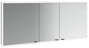 EMCO PRIME SLIM zrcadlová skříňka vestavná 160x70x14,4 cm, osvětlení s regulací stmívání a teploty světla, s vypínačem a el. zásuvkou, černá, zadní stěna zrcadlo