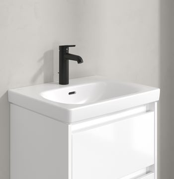 VILLEROY & BOCH SKYLA umyvadlová stojánková baterie, s odtokovou soupravou, matná černá TVW116005000K5 Obrázek - fotka