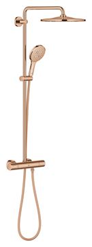 GROHE RAINSHOWER SMARTACTIVE 310 sprchový set s termostatickou baterií, horní sprcha, ruční sprcha se 3 proudy, tyč, hadice, Water Saving, warm sunset