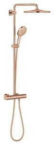 GROHE RAINSHOWER SMARTACTIVE 310 sprchový set s termostatickou baterií, horní sprcha, ruční sprcha se 3 proudy, tyč, hadice, Water Saving, warm sunset
