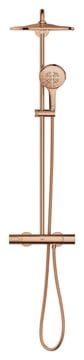 GROHE RAINSHOWER SMARTACTIVE 310 sprchový set s termostatickou baterií, horní sprcha, ruční sprcha se 3 proudy, tyč, hadice, Water Saving, warm sunset 26836DA0 Obrázek - fotka
