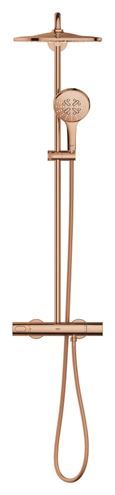 GROHE RAINSHOWER SMARTACTIVE 310 sprchový set s termostatickou baterií, horní sprcha, ruční sprcha se 3 proudy, tyč, hadice, Water Saving, warm sunset 26836DA0 Obrázek - fotka