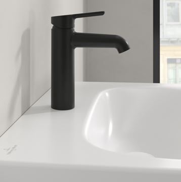 VILLEROY & BOCH SKYLA umyvadlová stojánková baterie, CoolStart, matná černá  TVW116002000K5 Obrázek - fotka