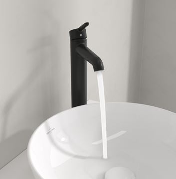 VILLEROY & BOCH SKYLA umyvadlová stojánková baterie, matná černá TVW116003000K5 Obrázek - fotka
