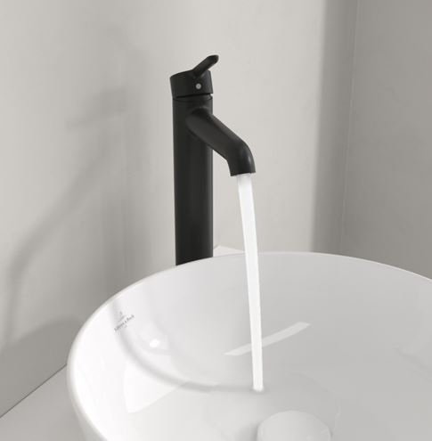 VILLEROY & BOCH SKYLA umyvadlová stojánková baterie, matná černá TVW116003000K5 Obrázek - fotka