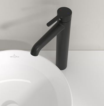 VILLEROY & BOCH SKYLA umyvadlová stojánková baterie, matná černá TVW116003000K5 Obrázek - fotka