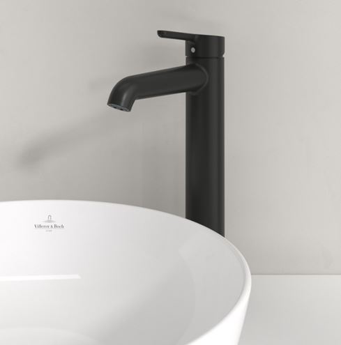VILLEROY & BOCH SKYLA umyvadlová stojánková baterie, matná černá TVW116003000K5 Obrázek - fotka