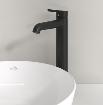 VILLEROY & BOCH SKYLA umyvadlová stojánková baterie, matná černá TVW116003000K5 Obrázek - fotka