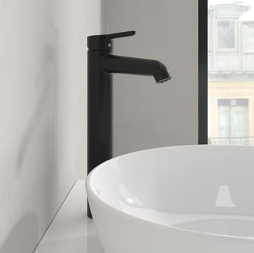 VILLEROY & BOCH SKYLA umyvadlová stojánková baterie, matná černá TVW116003000K5 Obrázek - fotka