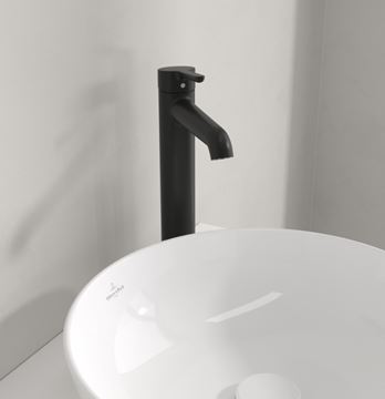 VILLEROY & BOCH SKYLA umyvadlová stojánková baterie, matná černá TVW116003000K5 Obrázek - fotka