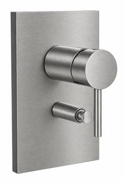 CONCEPT 300 ROUND vanová podomítková baterie, s přepínačem, brushed steel