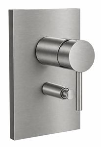 CONCEPT 300 ROUND vanová podomítková baterie, s přepínačem, brushed steel