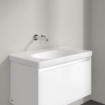 VILLEROY & BOCH SKYLA umyvadlo 80 cm, bez přepadu, CeramicPlus, alpská bílá 5A52R4R1 Obrázek - fotka