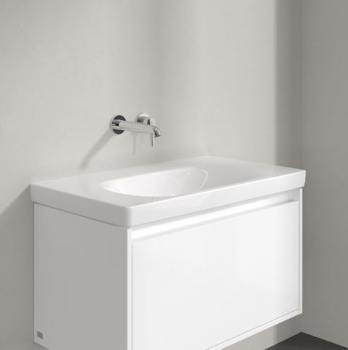 VILLEROY & BOCH SKYLA umyvadlo 80 cm, bez přepadu, CeramicPlus, alpská bílá 5A52R4R1 Obrázek - fotka