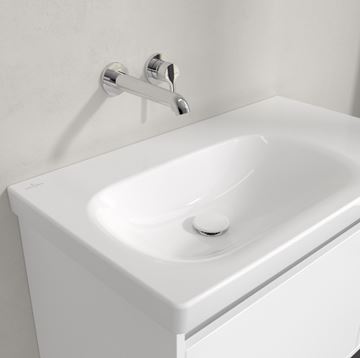 VILLEROY & BOCH SKYLA umyvadlo 80 cm, bez přepadu, CeramicPlus, alpská bílá 5A52L4R1 Obrázek - fotka