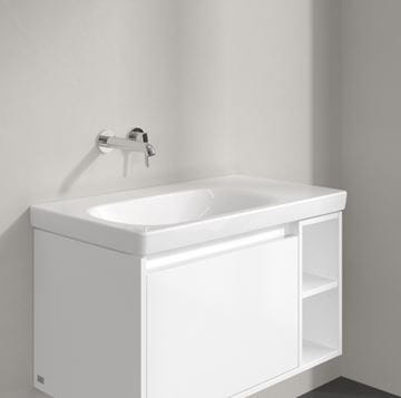 VILLEROY & BOCH SKYLA umyvadlo 80 cm, bez přepadu, CeramicPlus, alpská bílá 5A52L4R1 Obrázek - fotka