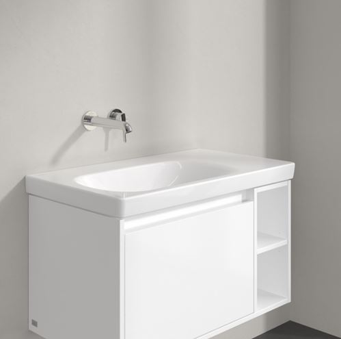 VILLEROY & BOCH SKYLA umyvadlo 80 cm, bez přepadu, CeramicPlus, alpská bílá 5A52L4R1 Obrázek - fotka