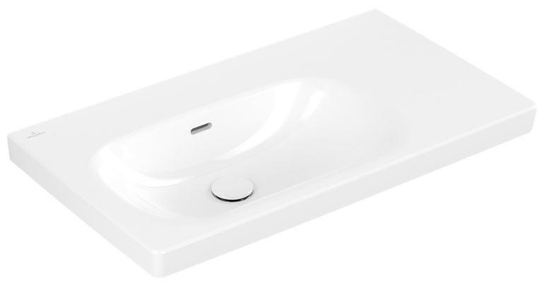 VILLEROY & BOCH SKYLA umyvadlo 80 cm, s přepadem, CeramicPlus, alpská bílá 5A52L3R1 Obrázek - fotka