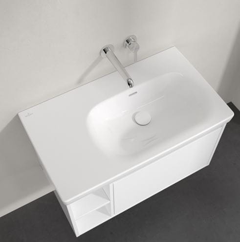 VILLEROY & BOCH SKYLA umyvadlo 80 cm, s přepadem, CeramicPlus, alpská bílá 5A52R3R1 Obrázek - fotka