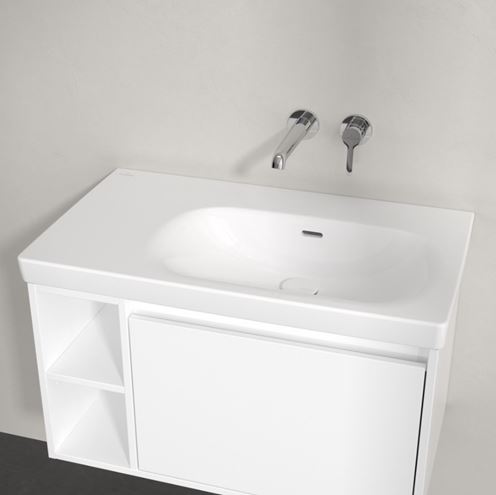 VILLEROY & BOCH SKYLA umyvadlo 80 cm, s přepadem, CeramicPlus, alpská bílá 5A52R3R1 Obrázek - fotka