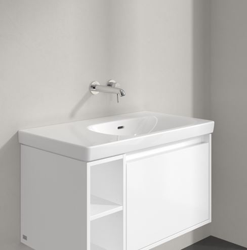 VILLEROY & BOCH SKYLA umyvadlo 80 cm, s přepadem, CeramicPlus, alpská bílá 5A52R3R1 Obrázek - fotka
