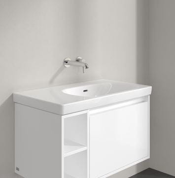 VILLEROY & BOCH SKYLA umyvadlo 80 cm, s přepadem, CeramicPlus, alpská bílá 5A52R3R1 Obrázek - fotka