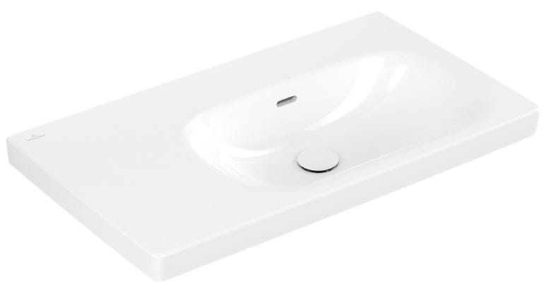 VILLEROY & BOCH SKYLA umyvadlo 80 cm, s přepadem, CeramicPlus, alpská bílá 5A52R3R1 Obrázek - fotka